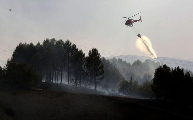 Imagen de uno de los incendios de Navarra