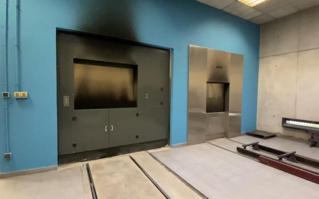 Horno crematorio del cementerio municipal de San Jos&eacute; en Pamplona.