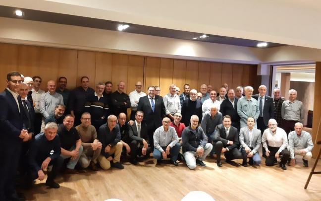 Trabajadores de Michelin, en el homenaje a los más veteranos