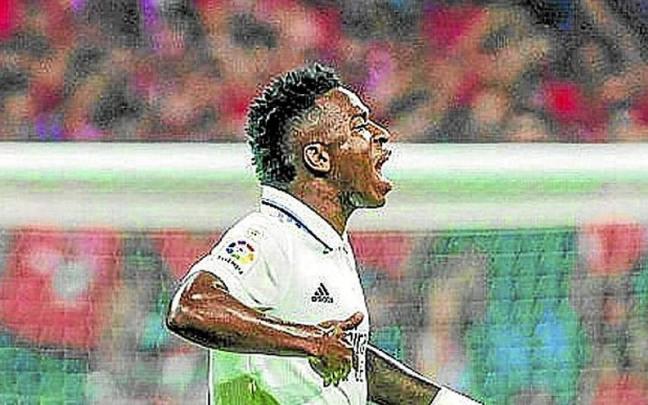 Vinicius, en el último partido de Liga. | FOTO: EFE