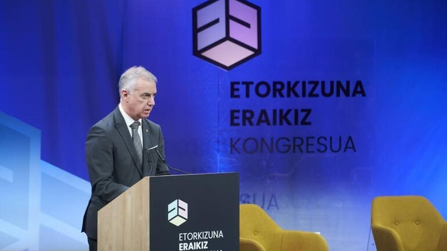 Iñigo Urkullu, durante la inauguración del Congreso Etorkizuna Eraikiz.