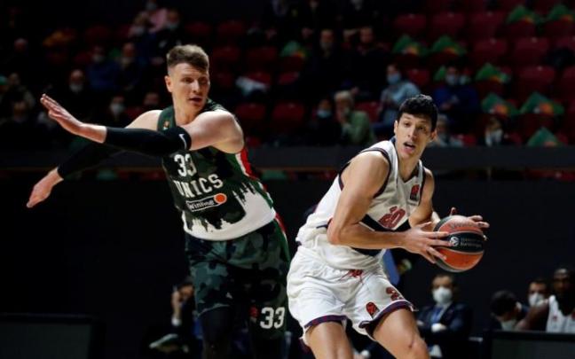 Fontecchio, en el partido entre el Unics Kazan-Baskonia disputado en tierras rusas durante la primera vuelta