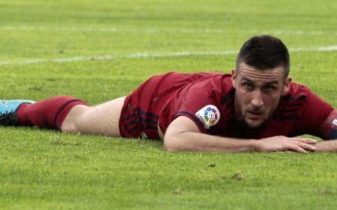 Oier, en el césped del Sánchez-Pizjuán