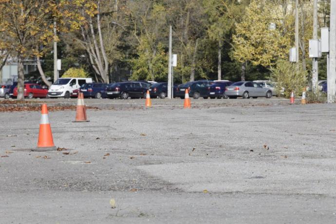 Obras del parking de Mendizabala.