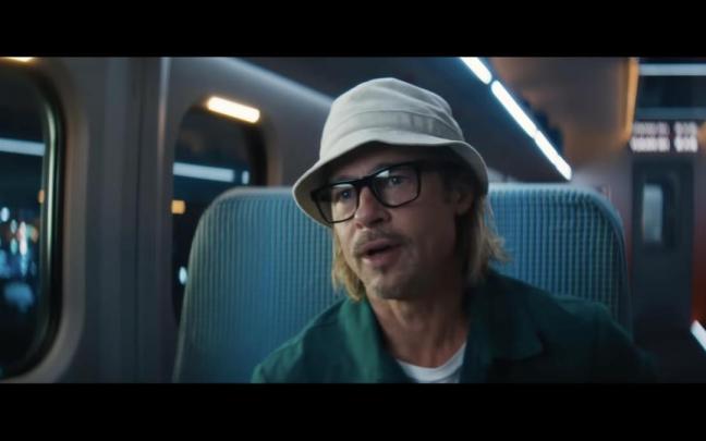 Brad Pitt en un fotograma de 'Bullet Train'. Brad Pitt en un fotograma de 'Bullet Train'.