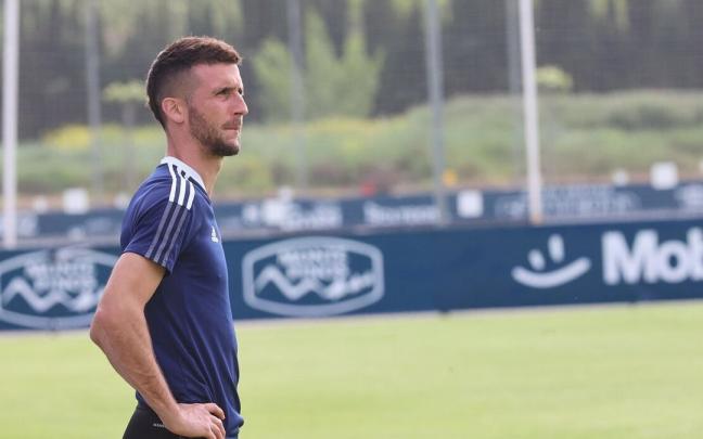 Oier Sanjurjo, durante una de sus últimas semanas como jugador de Osasuna Oier Sanjurjo, durante una de sus últimas semanas como jugador de Osasuna