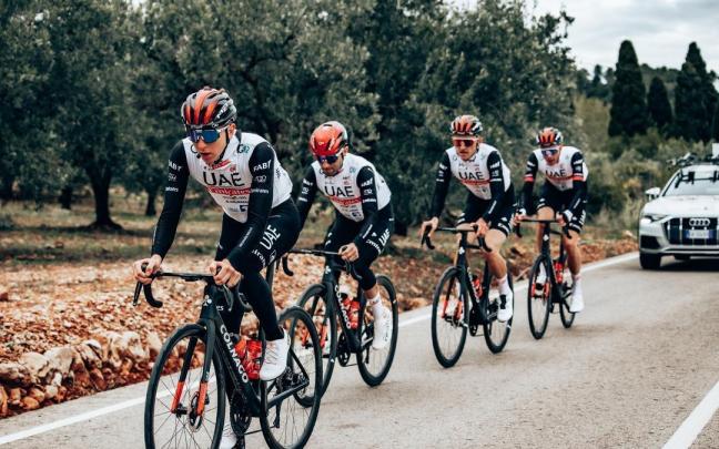 Pogacar, durante la pretemporada.