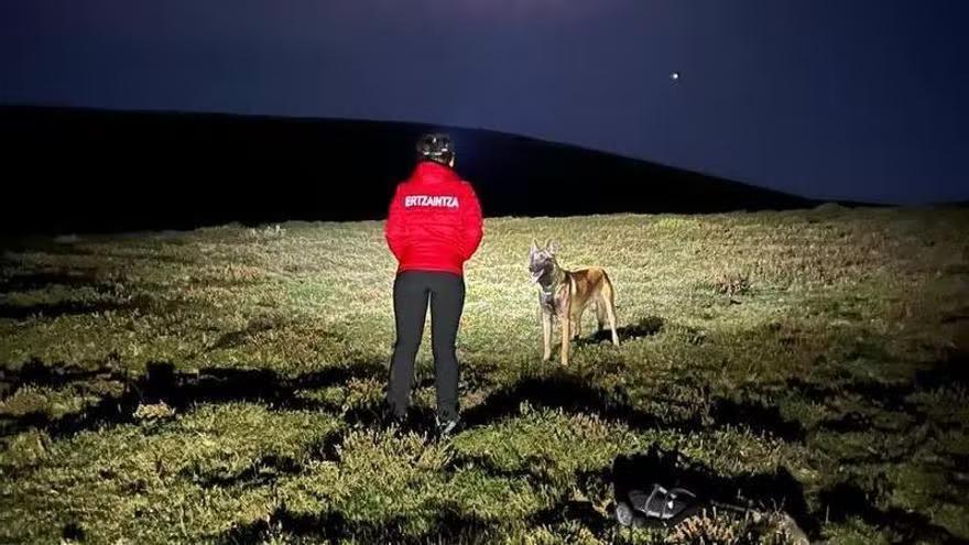 Búsqueda en el Gorbea durante la pasada noche
