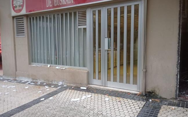 Ataque a la sede de UGT en Donostia