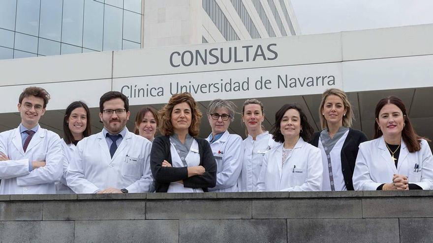 Profesionales de la Unidad de Ensayos Clínicos de la Clínica Universidad de Navarra, el centro privado que más ensayos clínicos promueve de España.