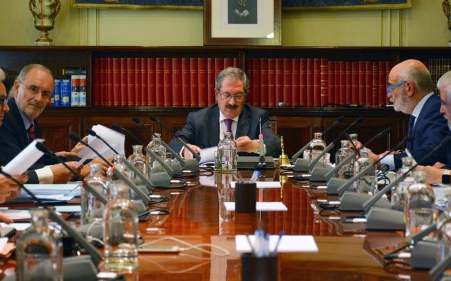 Pleno del CGPJ del 13 de octubre presidido por Rafael Mozo. Pleno del CGPJ del 13 de octubre presidido por Rafael Mozo.