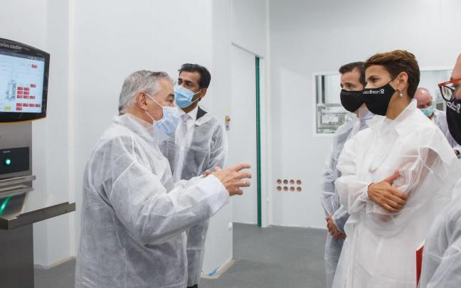 Dámaso Molero, CEO de 3P, en una visita a la empresa por parte del Gobierno de Navarra. Dámaso Molero, CEO de 3P, en una visita a la empresa por parte del Gobierno de Navarra.