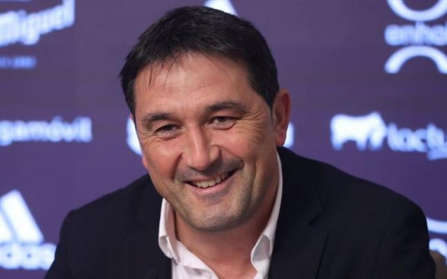 Braulio Vázquez, durante la rueda de prensa de renovación de Sergio Herrera de la pasada semana