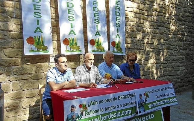 Iñigo Catalán, Mauricio Olite, José Ignacio Intxaurrondo y Manolo Morán. | FOTO: M.P.