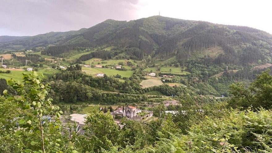 Vista del cordal de Karakate.