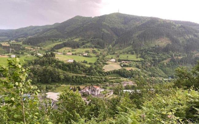 Vista del cordal de Karakate.