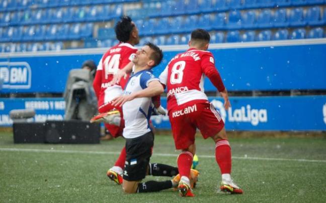 Pere Pons, en un partido de esta campaña ante el Celta