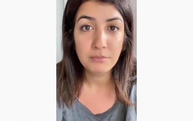 Tina, en el vídeo que se ha grabado. Tina, en el vídeo que se ha grabado.