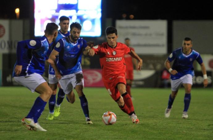 Manu García, durante el choque copero entre el Unami y el Alavés.