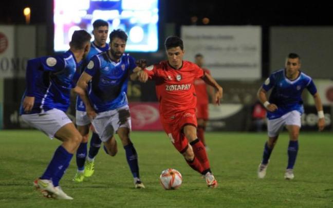 Manu García, durante el choque copero entre el Unami y el Alavés.