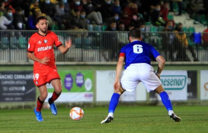 Iván Martín, durante el choque copero entre el Unami y el Alavés.