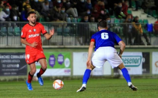 Iván Martín, durante el choque copero entre el Unami y el Alavés.