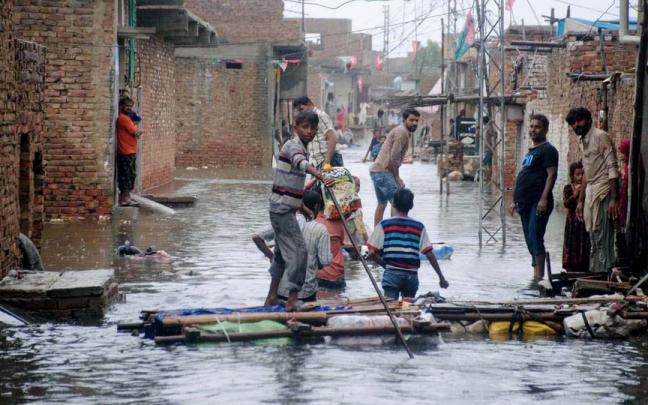 Inundaciones en Pakistán (Asia). Inundaciones en Pakistán (Asia).