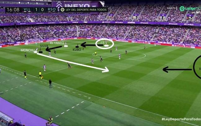 Captura de pantalla correspondiente al partido de este sábado en el Nuevo Zorilla.