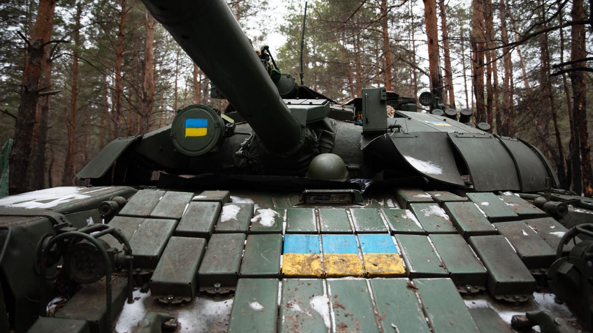 Imagen de archivo de un tanque ucraniano.
