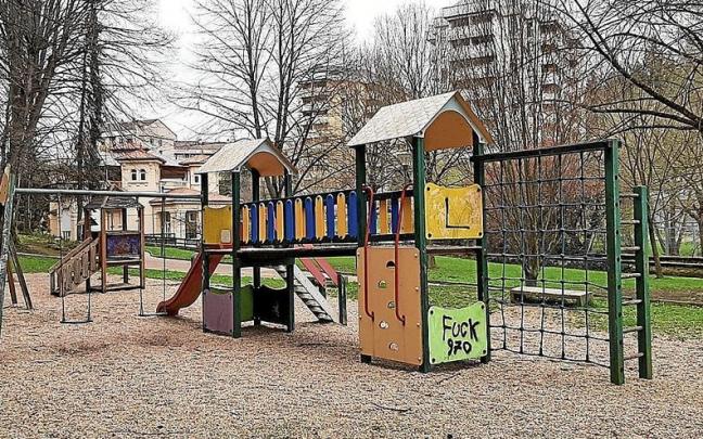 Imagen actual del parque de Lamuza de Laudio.