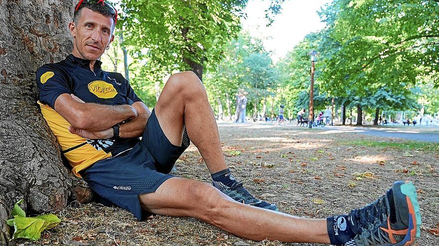 Javier Dom&iacute;nguez, corredor vitoriano de ultra trail.