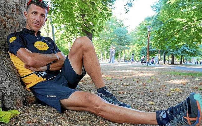 Javier Dom&iacute;nguez, corredor vitoriano de ultra trail.