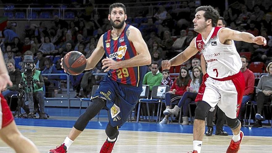 Patricio Garino, durante su etapa en el Baskonia. | FOTO: JORGE MUÑOZ