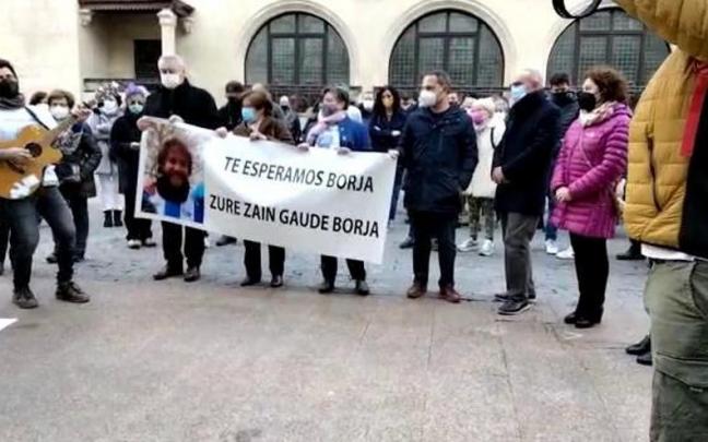 Concentración por Borja Lázaro el año pasado. Concentración por Borja Lázaro el año pasado.