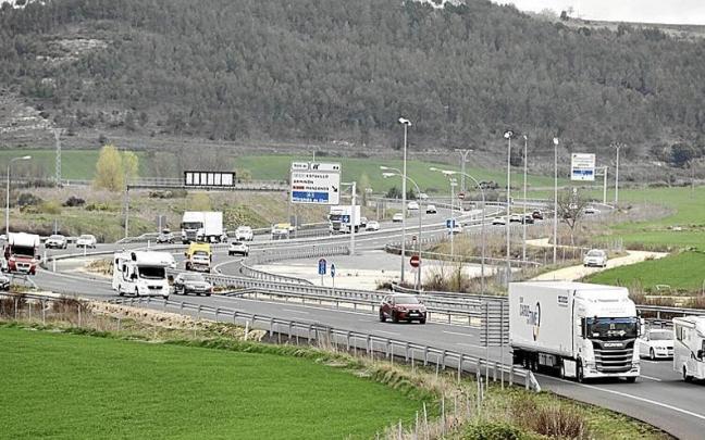 El tramo alavés de la AP-1, en el sur del territorio alavés.