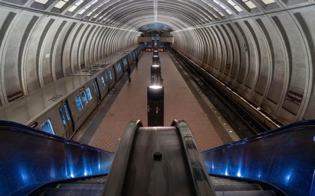 Imagen de archivo del metro de Washington. Imagen de archivo del metro de Washington.