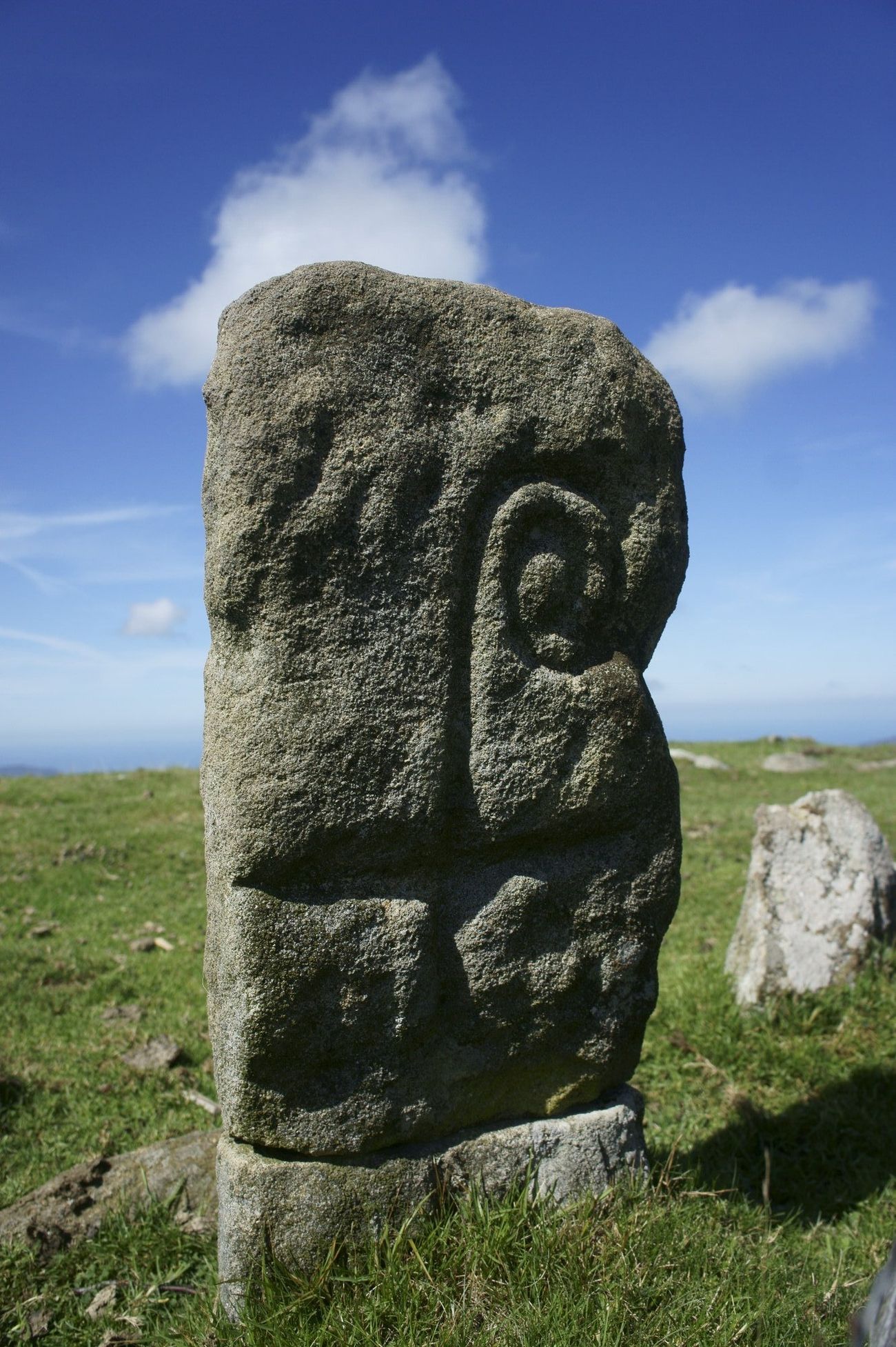 Mojón en el alto Arrizko Etxolagaña.
