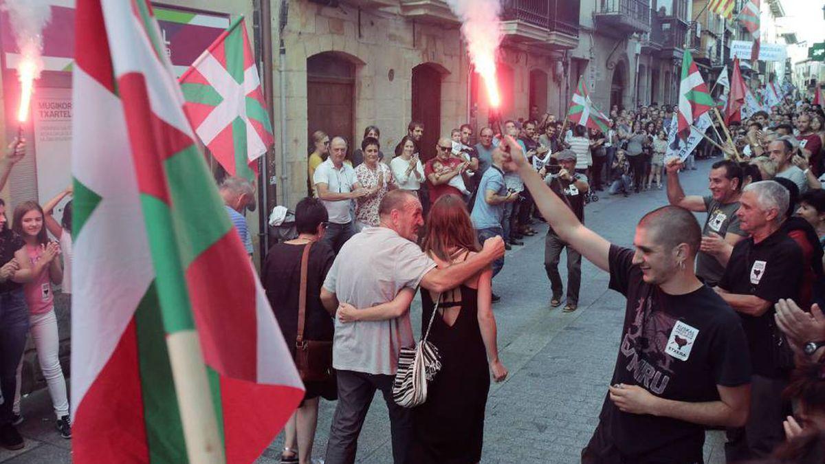 "Ongi Etorri" en 2019 al expreso de ETA Xabier Ugarte en Oñati.