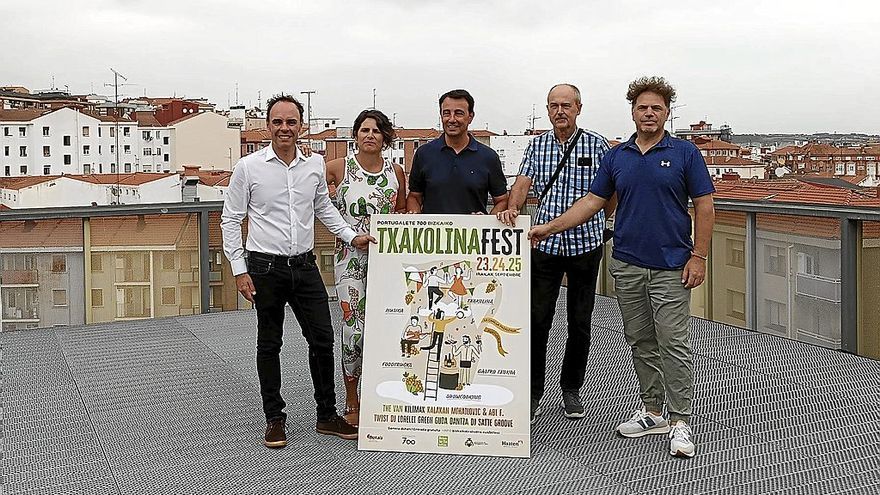 Portugalete se convertirá en la capital del txakoli vizcaino entre los días 23 y 25 de este mes con la celebración de Bizkaiko Txakolina Fest.