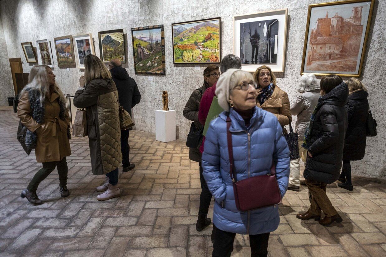 Imagen de algunas de las obras expuestas