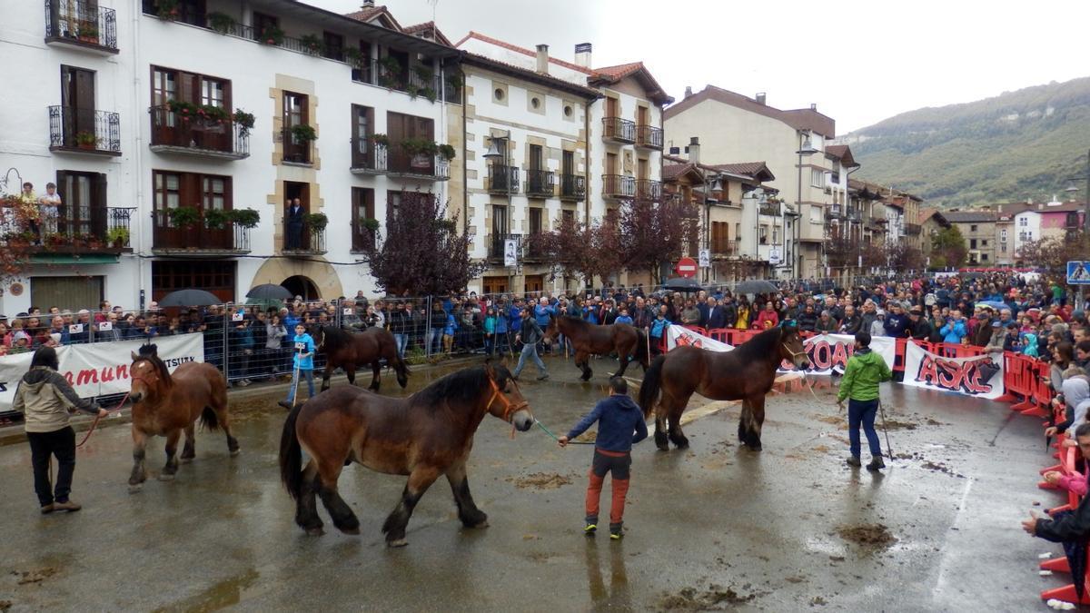 Momento del concurso caballar en las últimas ferias, en 2019.