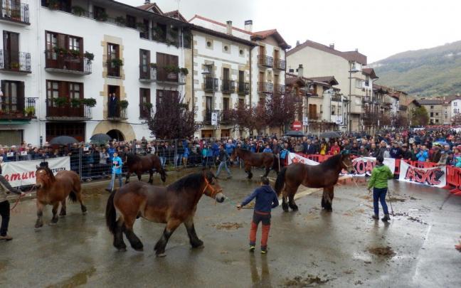 Momento del concurso caballar en las últimas ferias, en 2019.
