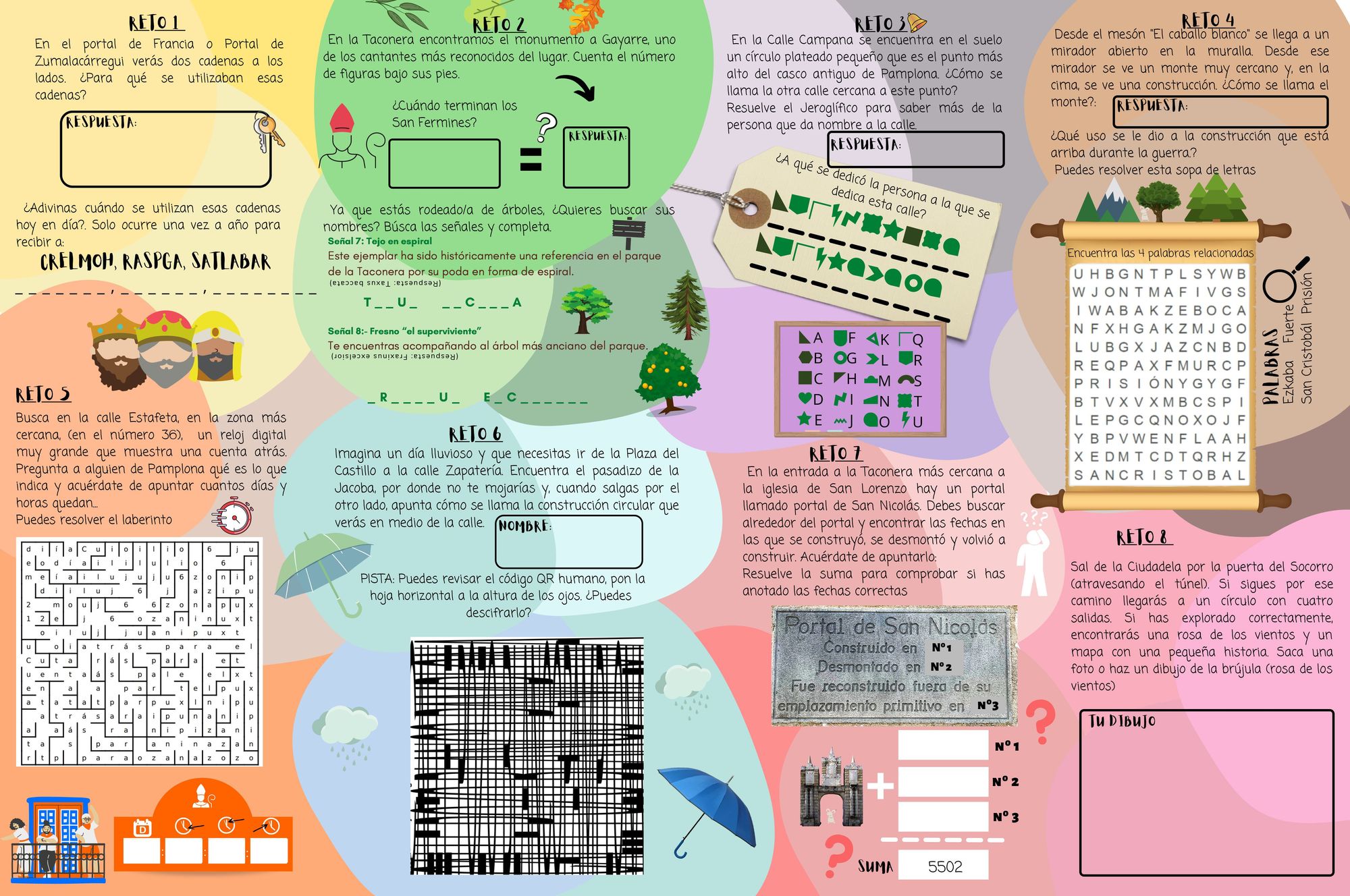 Retos infantiles del podcast.