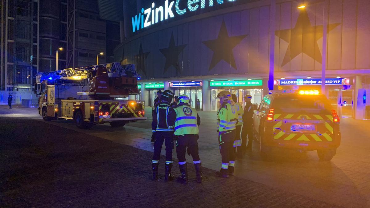 Desalojadas 3.500 personas del WiZink por un incendio en un altavoz y una pantalla