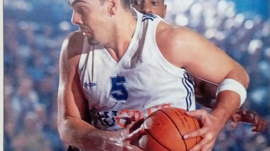 Ramón Rivas, durante su etapa en el Baskonia