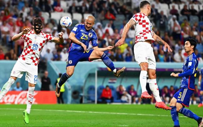 Encuentro entre Croacia y Japón en los octavos del Mundial de Catar.