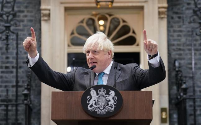 Boris Johnson se despide como primer ministro británico. Boris Johnson se despide como primer ministro británico.