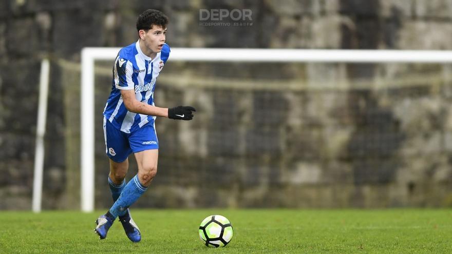 Trilli, en un partido con el Deportivo