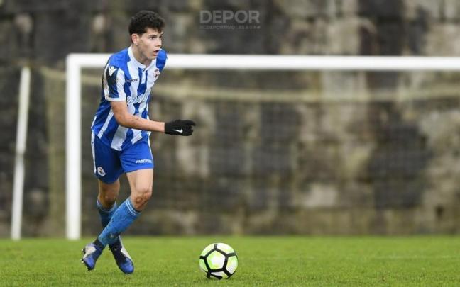 Trilli, en un partido con el Deportivo