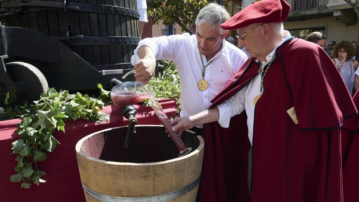 Olite disfruta de su fiesta de la vendimia